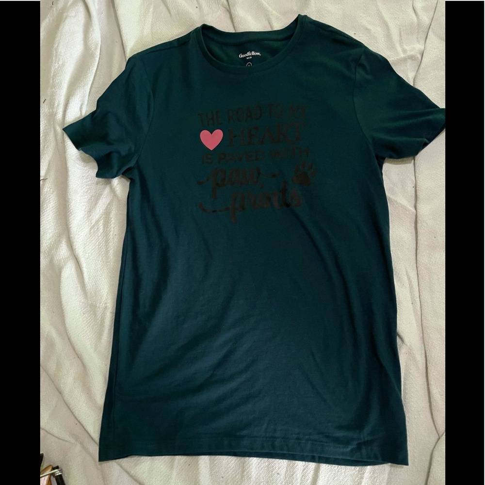 Road to my heart paved with paw prints shirt S
